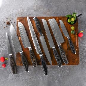 8pcs damascus kitchen knife set