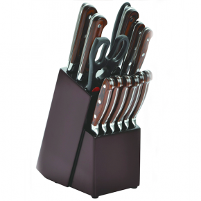 kitchen knife set with block