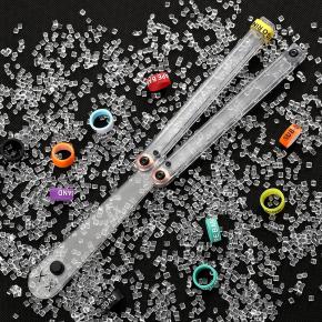 PC Material Characteristic Butterfly Knife Trainer Knife 